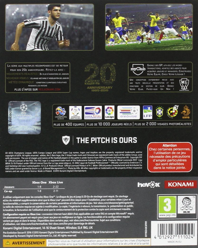 PES 2016 : Pro Evolution Soccer