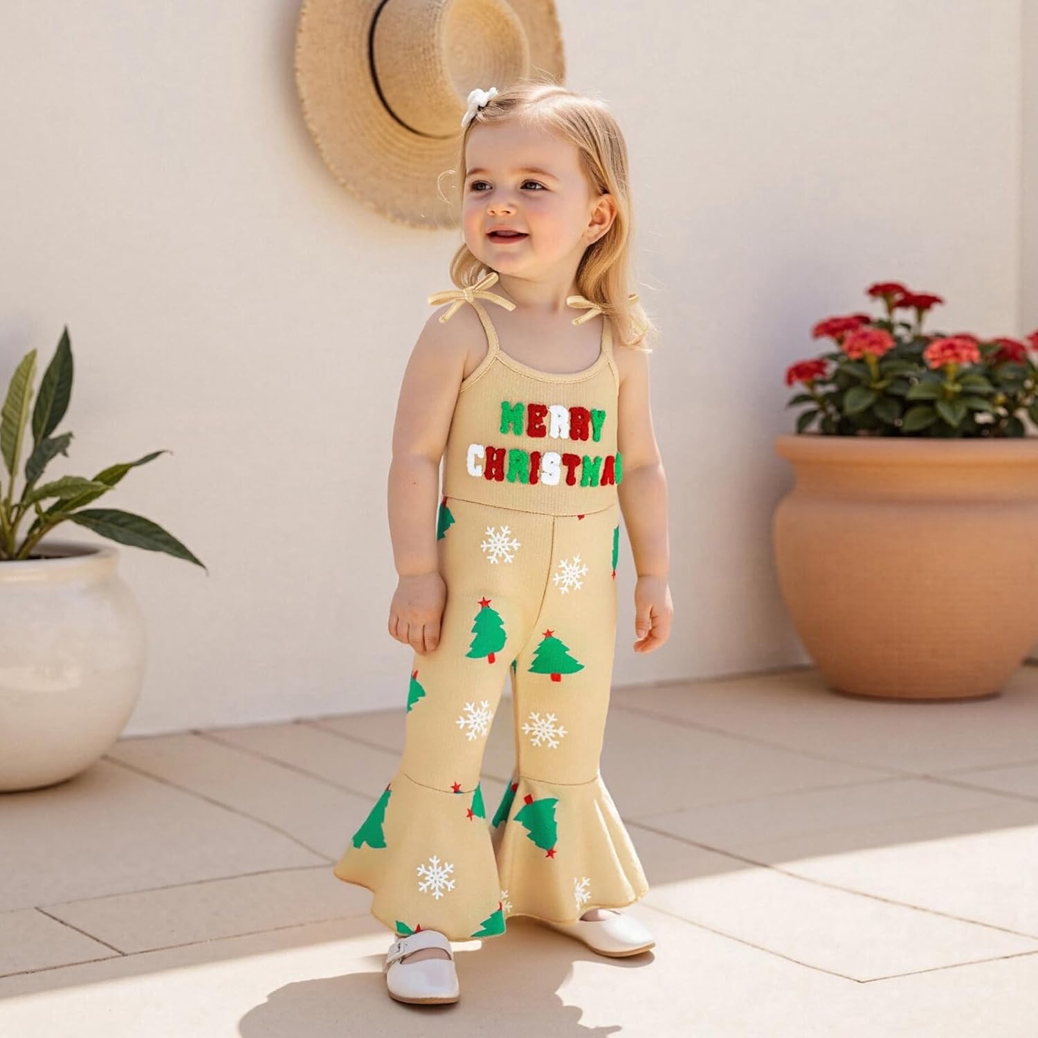 ZAXARRA Toddler Baby Girl Clothes Baby Girl Jumpsuit Romper Baby Overalls Straps Bell-Bottom Pants Baby Fall Summer Outfits - Image 6