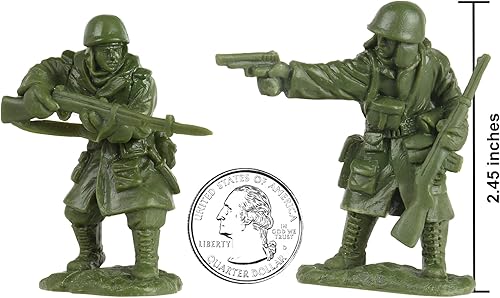 Miniatura 2 de BMC Guerra de Corea Batalla de Invierno - 16pc OD Green United States Soldier Figures
