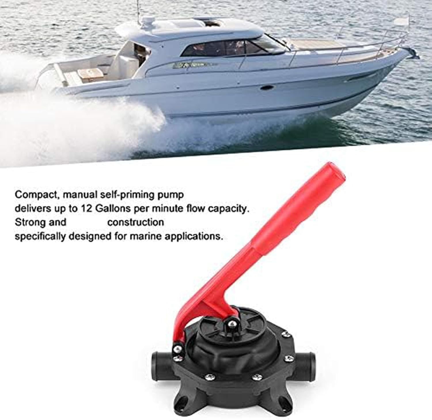 Marine Emergencies Hand Pumps Manual Operations for Boat Bilge Drainage Hand-Priming Diaphragm Water Transfer Pumps Manual Bilge Pumps