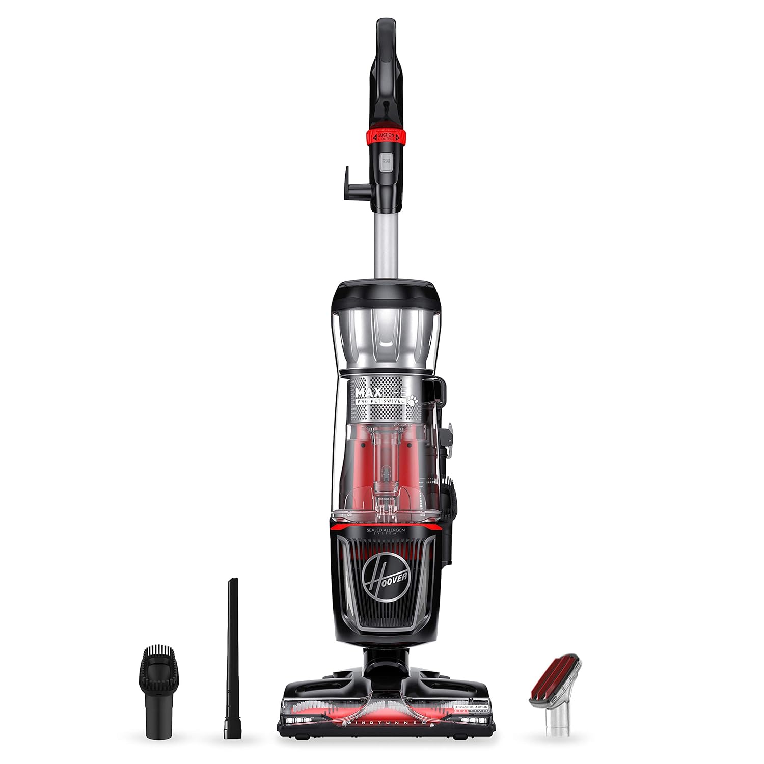 Hoover MAXLife Pro Pet Swivel Vacuum Cleaner Bagless Upright Vac HEPA Media Filtration MAXLife System WindTunnel Technology Corded