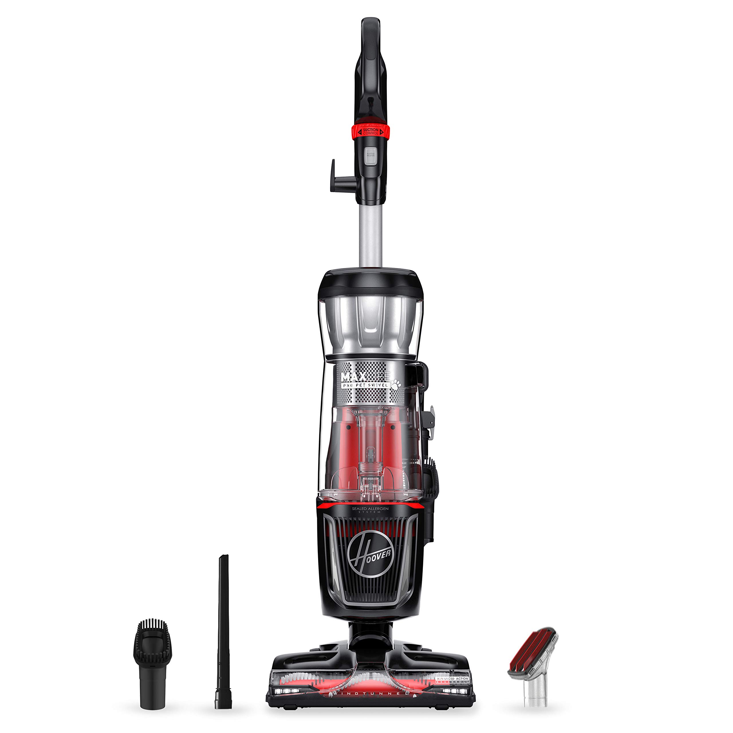 Hoover MaxLife Pro Pet Swivel Vacuum Cleaner, Bagless Upright Vac | HEPA Media Filtration, WindTunnel Technology, Corded Vacuum Cleaners for Home Use, For Carpet and Hard Floors
