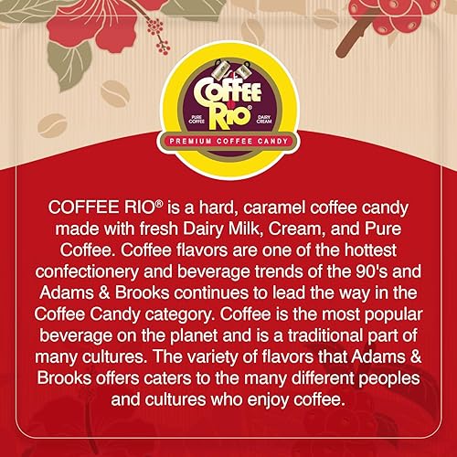 Miniatura 8 de Coffee Rio Kona Island Blend - Caramelos de café, paquete de 3 (6 onzas cada uno), caramelos duros envueltos individualmente mezclados con crema