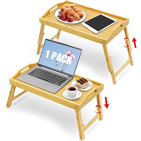 Large Adjustable Tray Table for Breakfast in Bed and Beyond