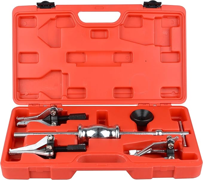 DAYUAN 3 Jaw Slide Hammer Puller Set, 5pcs Universal Internal External