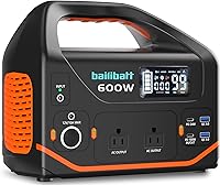 BailiBatt DW601S 600W Portable Power Station 293Wh Lithium Battery Pure Sine Wave Generator for Camping Home Backup Travel Emergencies