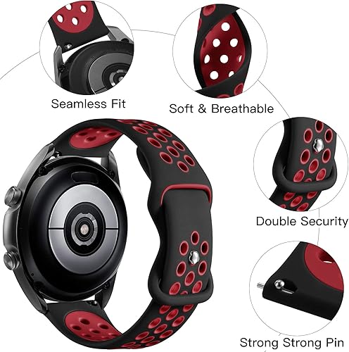 Miniatura 3 de Easuny Compatible con Samsung Galaxy Watch 3 1.772 in BandGalaxy Watch 1.811 inGear S3 FrontierClassic Watch Bands, 0.866 pulgadas, correa de reloj