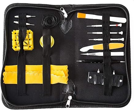 Bomcomi Herramientas de Mantenimiento del Reloj 33pcs del Kit del Sistema multifunci?n Reloj dom?stico Reparaci?n Anillos Impermeable Reloj Herramientas de reparaci Bomcomi Herramientas de Mantenimiento del Reloj 33pcs del Kit del Sistema multifunci?n Reloj dom?stico Reparaci?n Anillos Impermeable Reloj Herramientas de reparaci