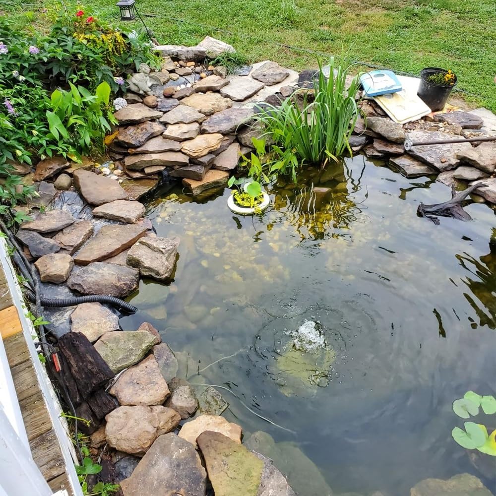 Rivestimento per Laghetto Flessibile Telo per Laghetto da Giardino, 1x1 2x2 3x3 4x5 6x8.0m Fodera Laghetto Koi Pieghevole per Fontane Paesaggistica Ninfee Pellicola(5x9.0m (16.4x29.5ft))