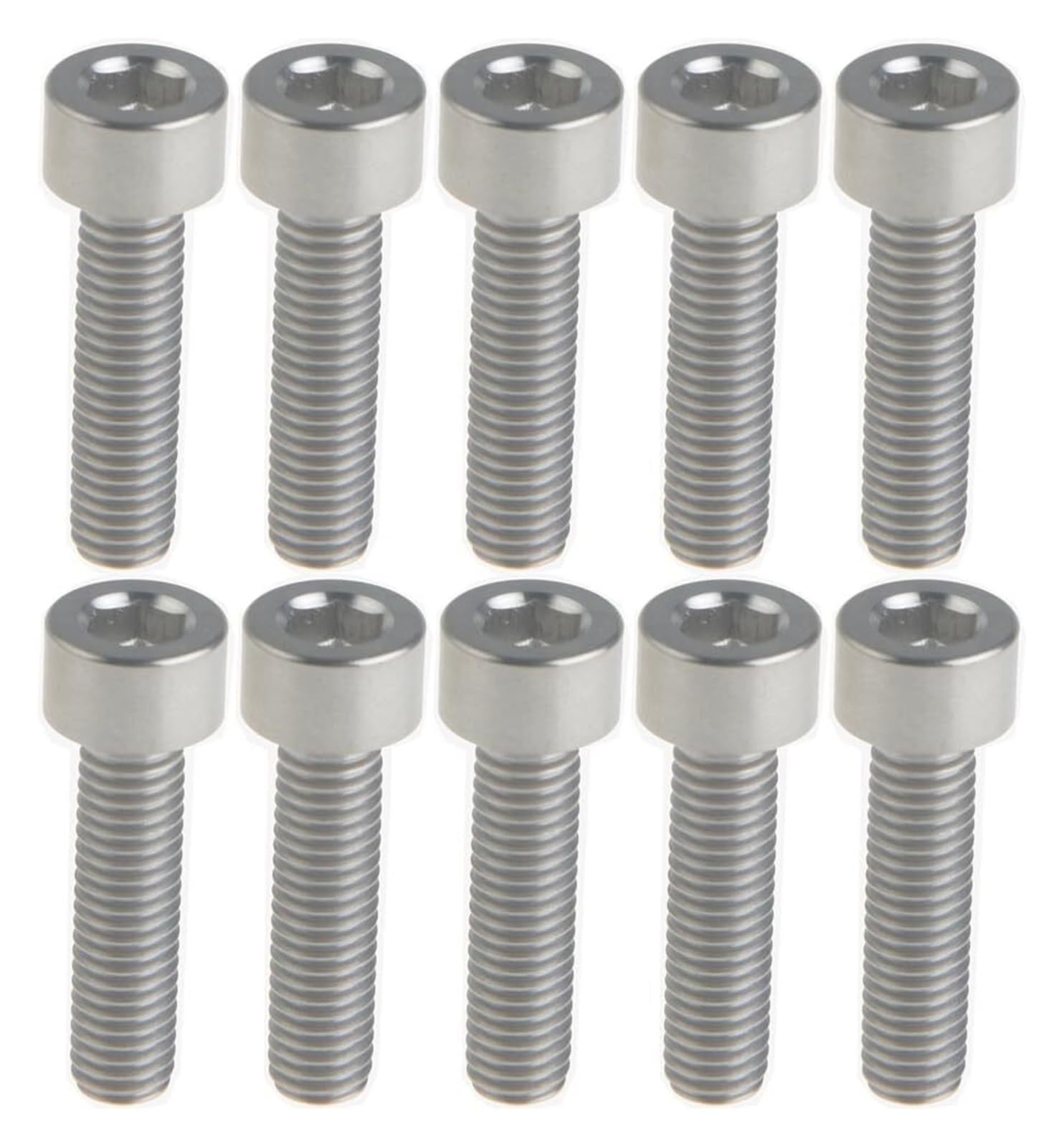 DWAMMEBRS Bolt M6x25mm Square Head Allen Screw Pack Of 10(Titanium)