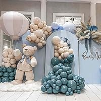 Vista 638 de PartyWoo Nude Balloons 100pcs 12 Inch Apricot Boho Fall Neutral Latex Helium Balloons for Graduation Wedding Anniversary Birthday Boy Baby Shower
