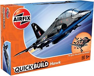 Airfix J6003 Quick Build BAe Hawk Aircraft Model Kit (Black),123 millimeters