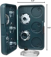 Vista 6 de Juego de plantillas guía para router de 8 piezas Bosch RA1128