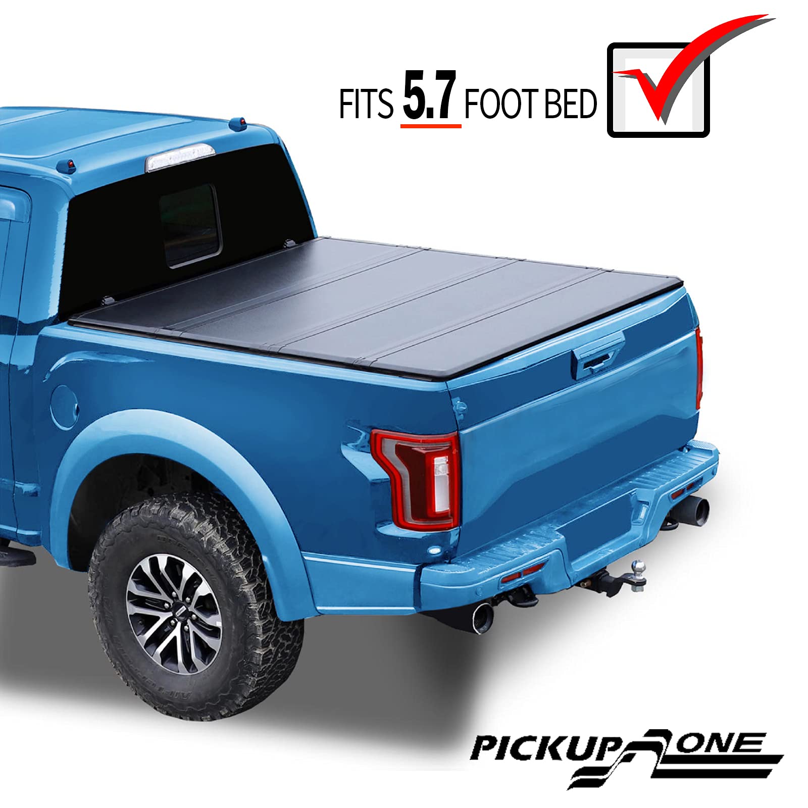 Buy PickupZone 5.8FT Hard Fiberglass QuadFold Truck Bed Waterproof