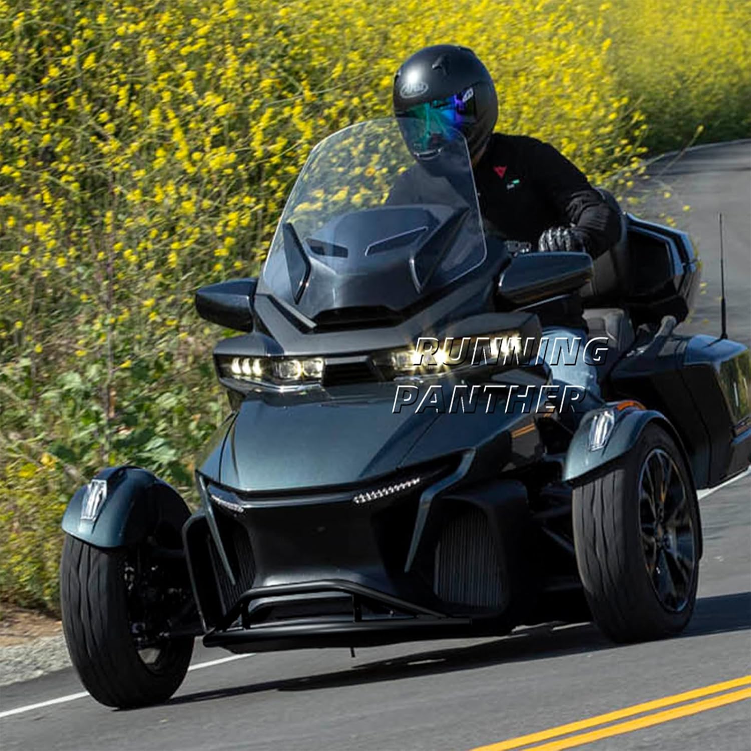 for Can-Am Spyder RT RT-L 2020-2024 2025 Motorcycle Accessories Performance Tubular Front Bumper with Skid Plate Universal