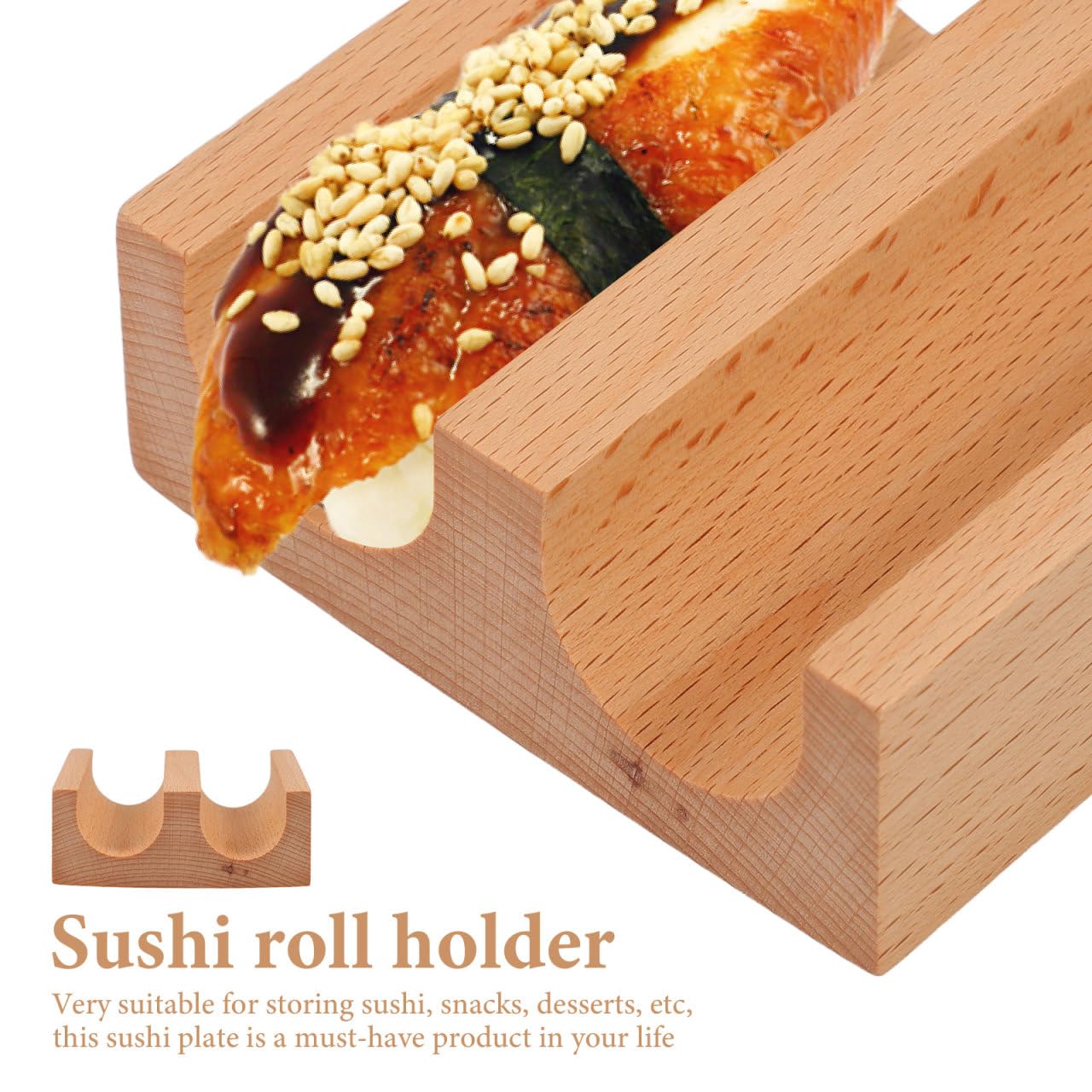 CIYODO 5v Sushi Rack Wooden Sushi Holder For Restaurants - View #6