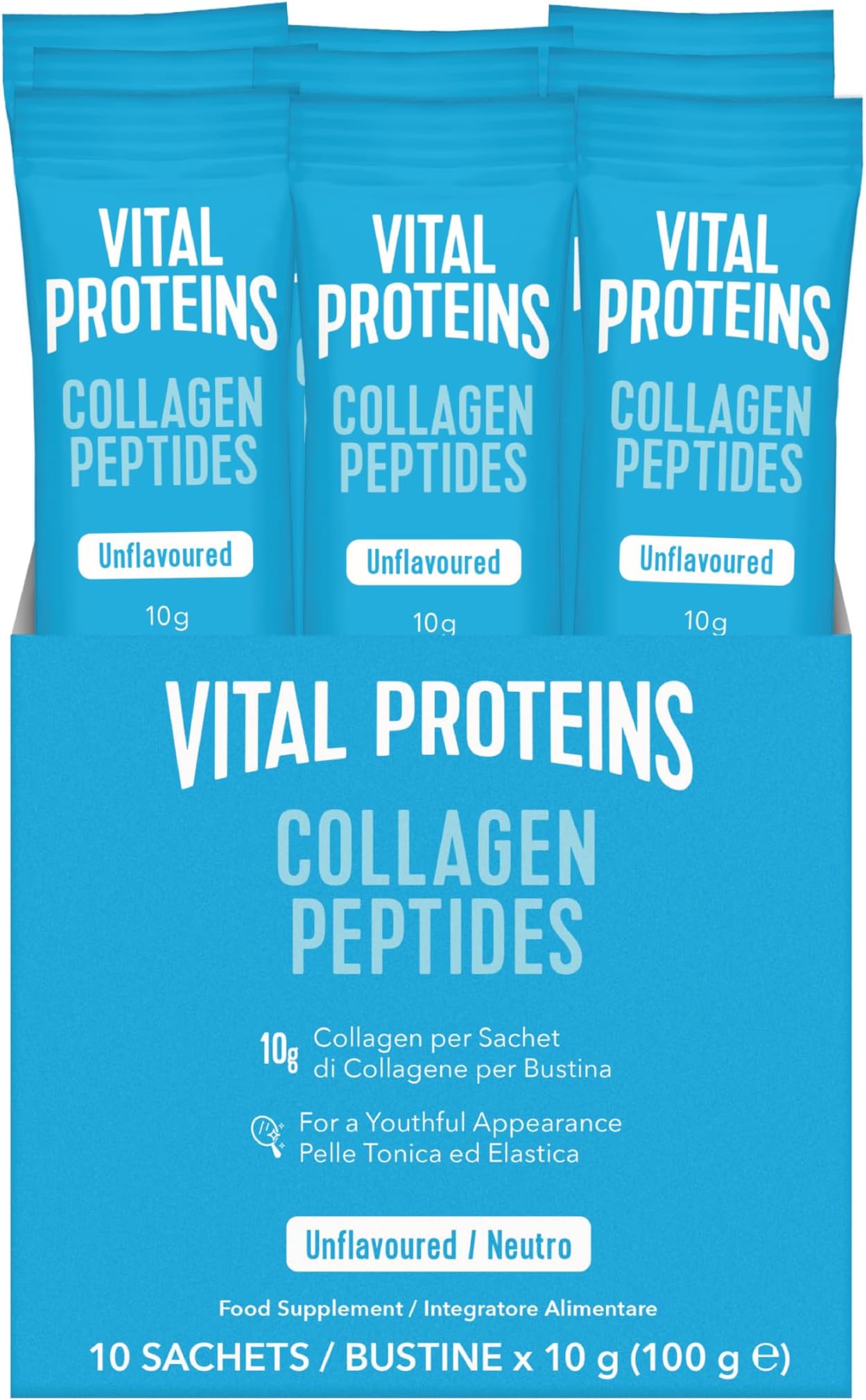 Collagen Peptides, Unflavored, 10 x 10 g