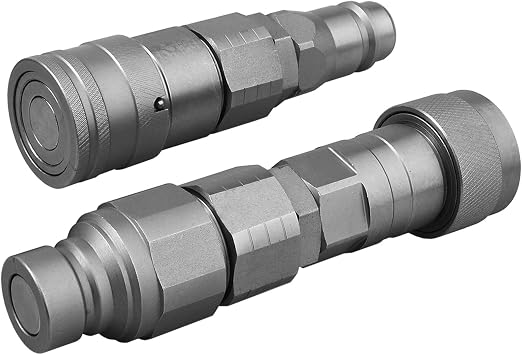Flat Face ISO 16028 to Ag ISO 5675 Pioneer Hydraulic Quick Connect Coupler | ISO 16028 Flat Face Hydraulic Couplers(1/2Body) to ISO 5675 Poppet Valve Pioneer Coupler
