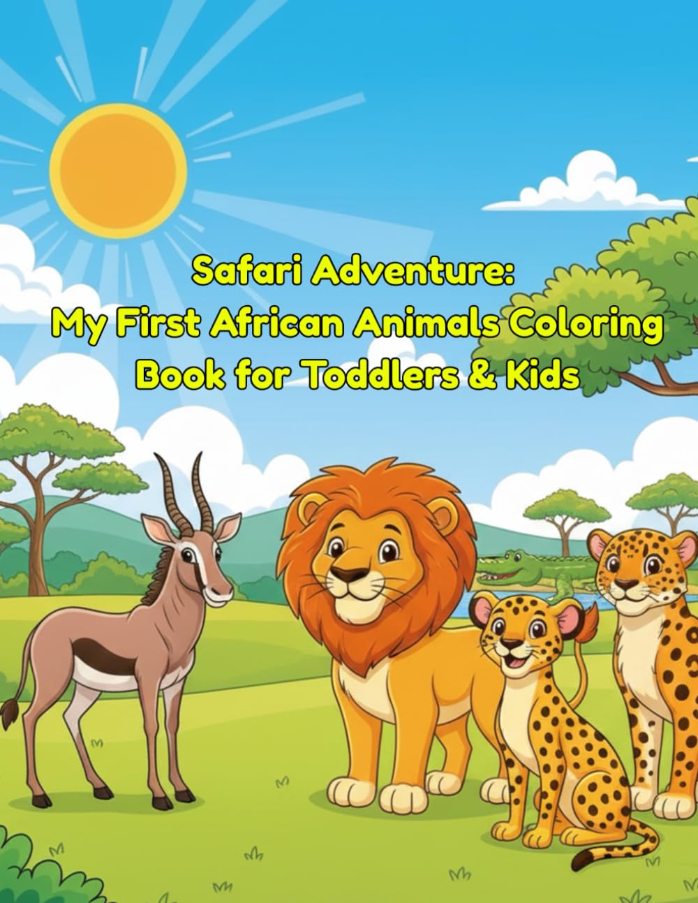 Safari Adventure: My First African Animals Coloring Book for Toddlers & Kids