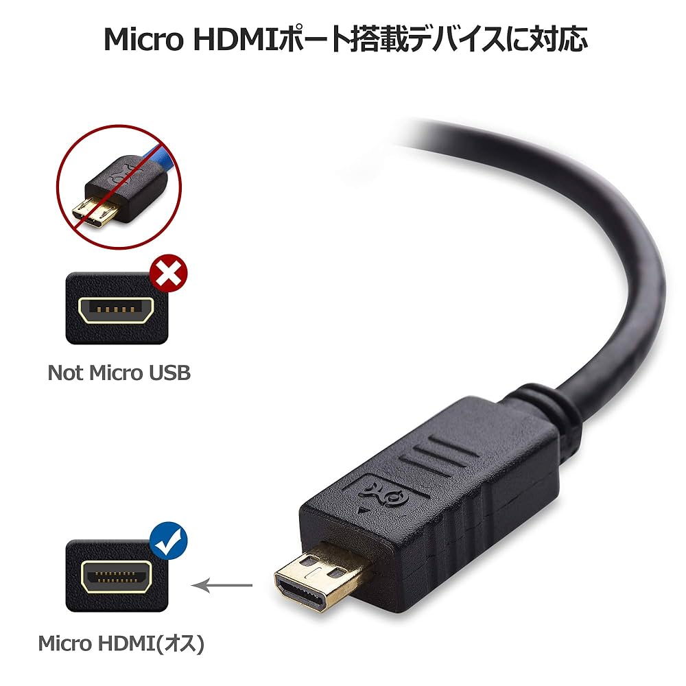 Amazon | Cable Matters Micro HDMI 変換アダプター マイクロ