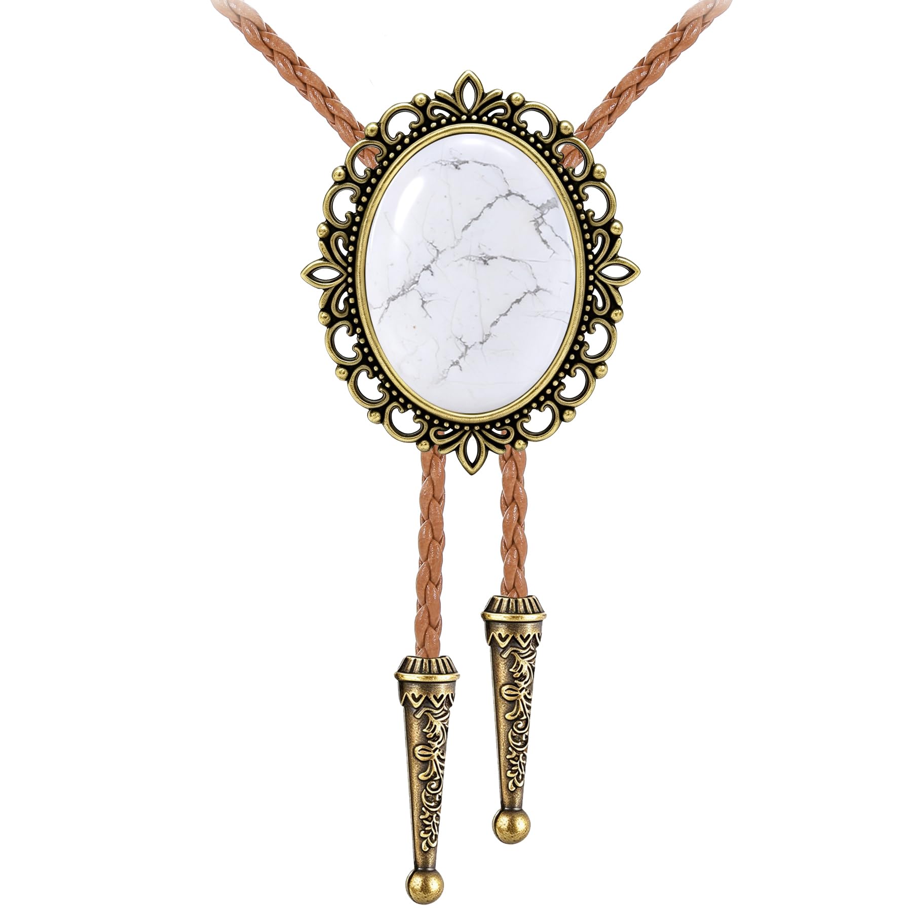 GelConnie Bolo Tie for Men Women Vintage Western Cowboy Necktie Adjustable