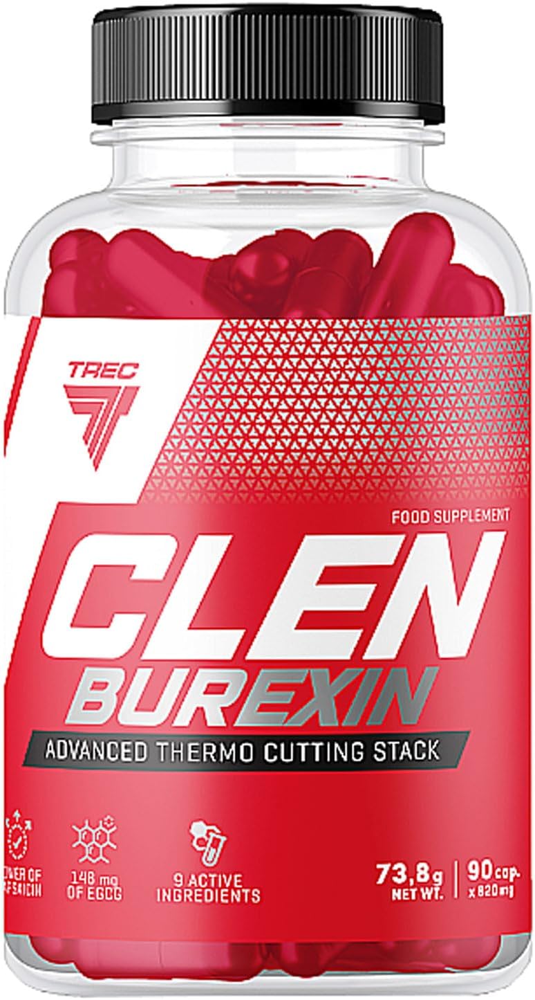 CLENBUREXIN - 90 Cap | Most Effective Thermogenic Fat Burner for Rapid Weight Loss, Appetite Suppression, and Energizing Boost | Powerful Formula for Body Definition