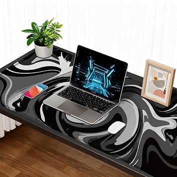 Rcege Large Gaming Mouse Pad Extended Desk Mat with Non Slip Stitched Edge