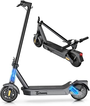 Electric Scooter for Adults Peak 600W 15-20MPH 15-25Miles Long Range,Foldable Commuter E-Scooter with Dual Suspension, UL Certified, APP Control