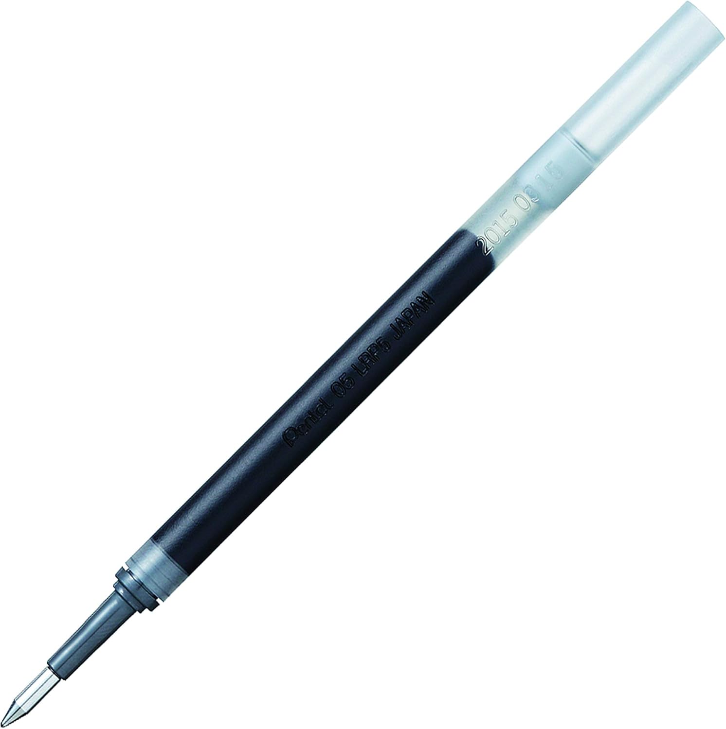 Pentel 0.5 mm EnerGel Permanent Ink Refills - Black Ink (Pack of 12 Refills)