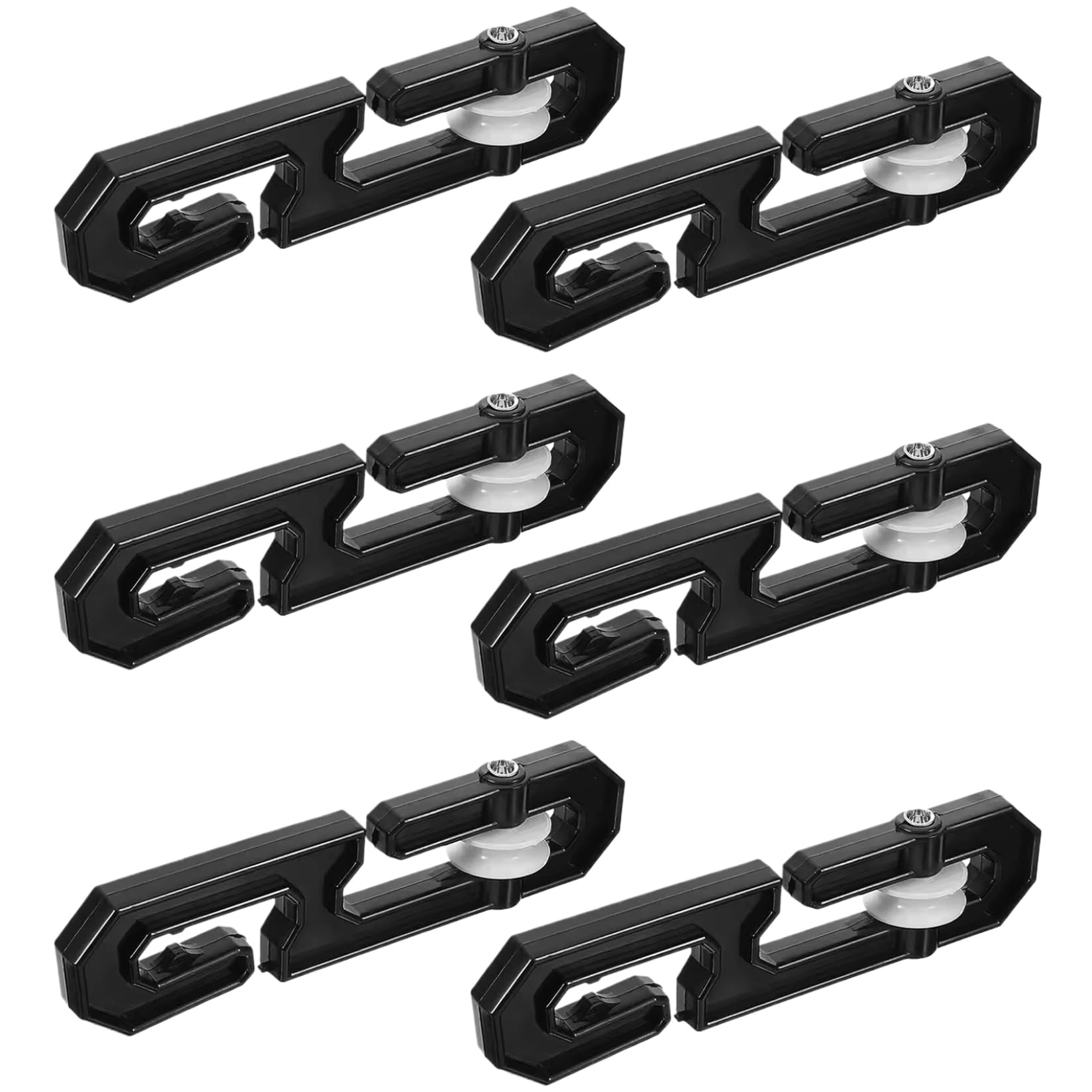 Xdyyjrasa Clothes Line Pulley - 6PCS S-Shaped Laundry Line Separator Spreader, Nylon Tightener for Long Clothesline Heavy Loads