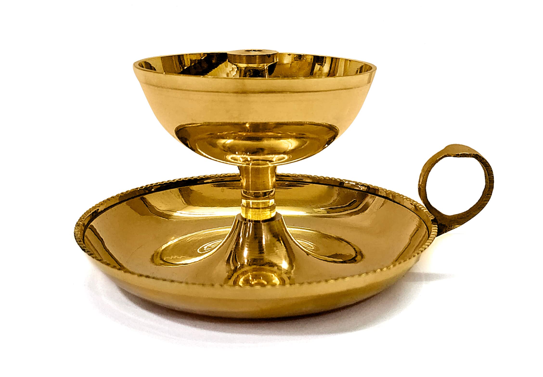 Buy SATVIK Brass Akhand Diya Metal Diya with Handle Handheld Kutthu
