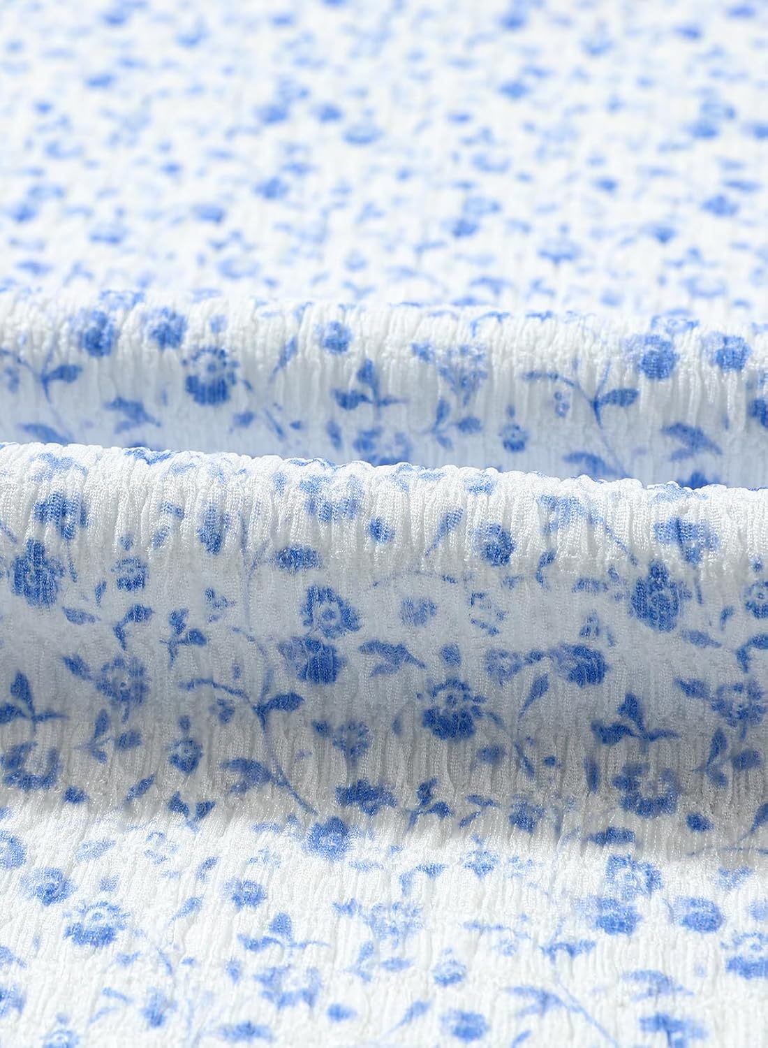 blibean Tween Girls 2024 Boho Floral Puff Sleeve Shirt Size 6-15 Years - Image 9