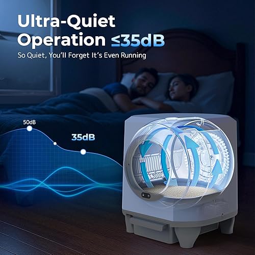 Miniatura 4 de OROLEY Caja de arena autolimpiante, caja de arena automática de gran capacidad para gatos con control de aplicación, sensores de seguridad, caja de