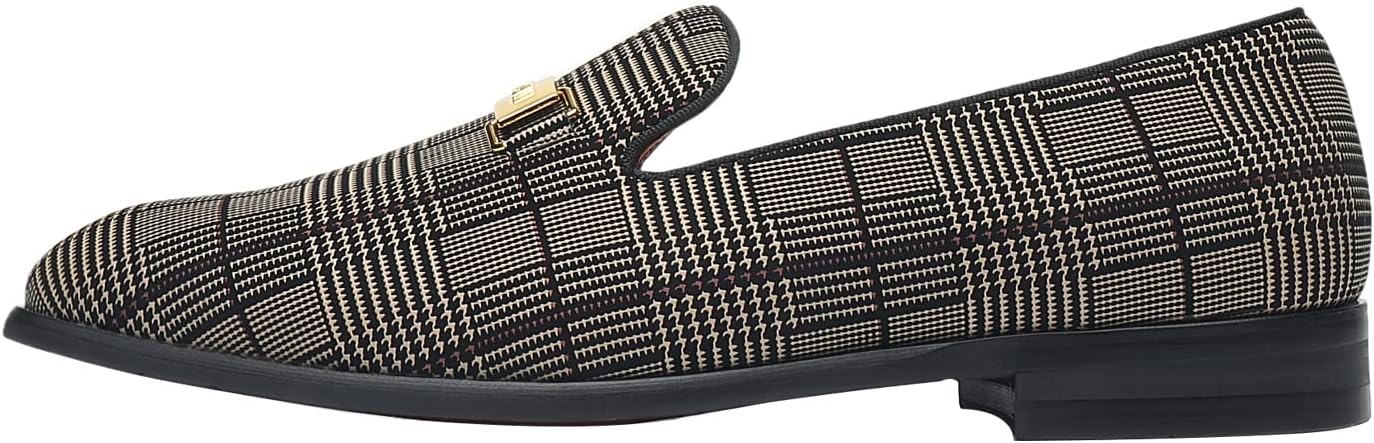 ELANROMAN Men's Dress Loafers Leather Lined Formal Shoes - Image 3