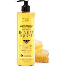 Honyng Honey Hydrolipidic Hair Mask 17.6 oz Deep Repair for Rubberized, Dry, Porous, and Damaged Hair Hydrolipidic Replacement + Strength Boost Citrus Scent Professional Home Care Tyrrel