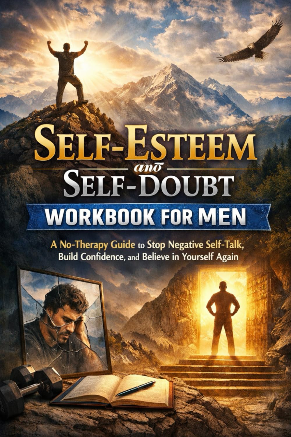 Self-Esteem and Self-Doubt Workbook for Men: A No-Therapy Guide to Stop Negative Self-Talk, Build Confidence, and Believe in Yourself Again