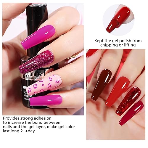 Miniatura 4 de beautilux Base de goma, 3.4 fl oz, base de goma transparente para salón profesional o bricolaje en casa, 3.38 onzas líquidas