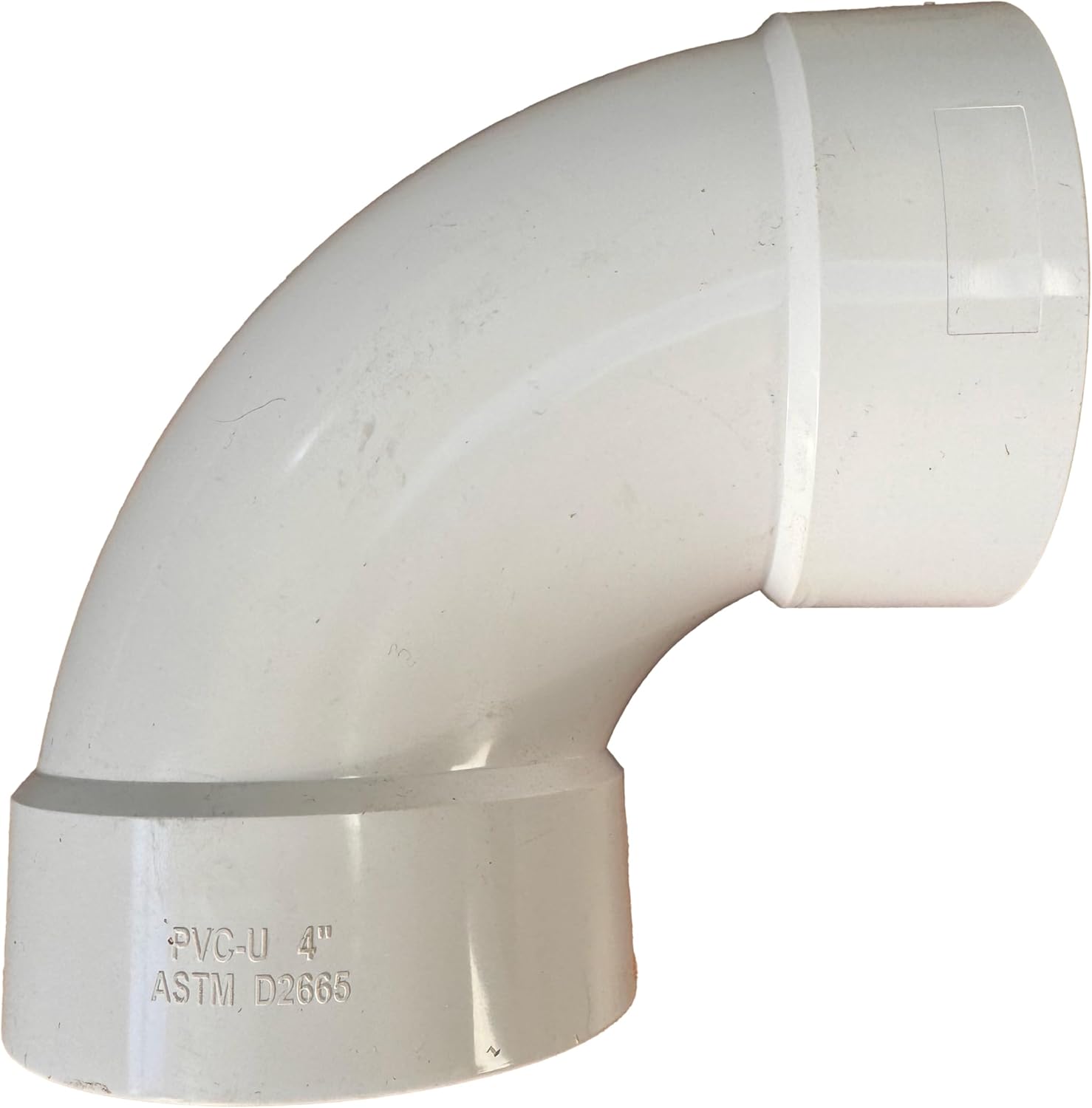 4 inch PVC DWV 10 Pack (Drainage Waste & Vent) 90 Elbow, Hub X Hub Solvent Weld (4" DWV Elbow), Solid Core