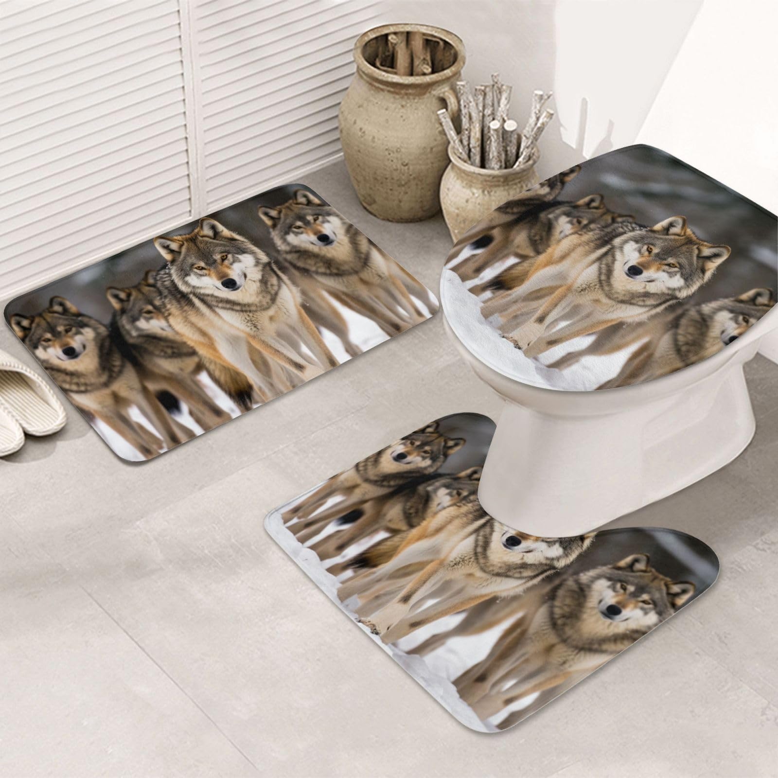 Tapis de bain loup antiderapant fini les glissades et sols mouilles