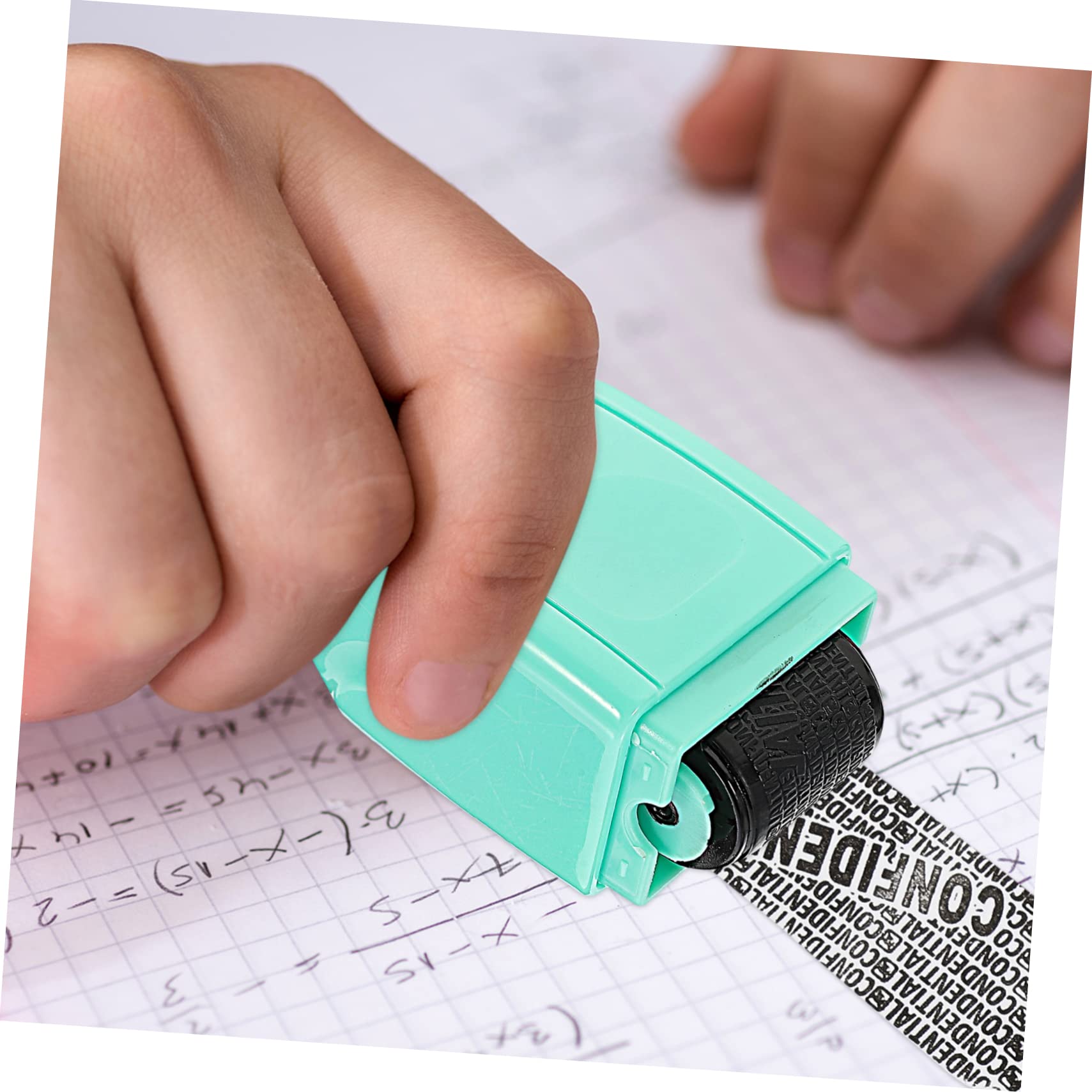STOBOK 4stücke Household Stamp Roller Für Datenschutz Tragbarer Multifunktionsstempel Mit Deckel Zum Unkenntlichmachen Von Adressen Und Persönlichen Daten Schützt Ihre Privatsphäre