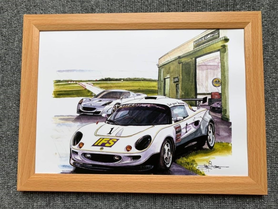 Amazon.co.jp: □BOW。池田和弘『Lotus Sport Elise』B5サイズ 額入り