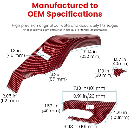 Miniatura 7 de Cubierta de panel de botón de interruptor de elevación de ventana de puerta de fibra de carbono para Chevrolet Corvette C7 Z06 Z51 ZR1 Stingray