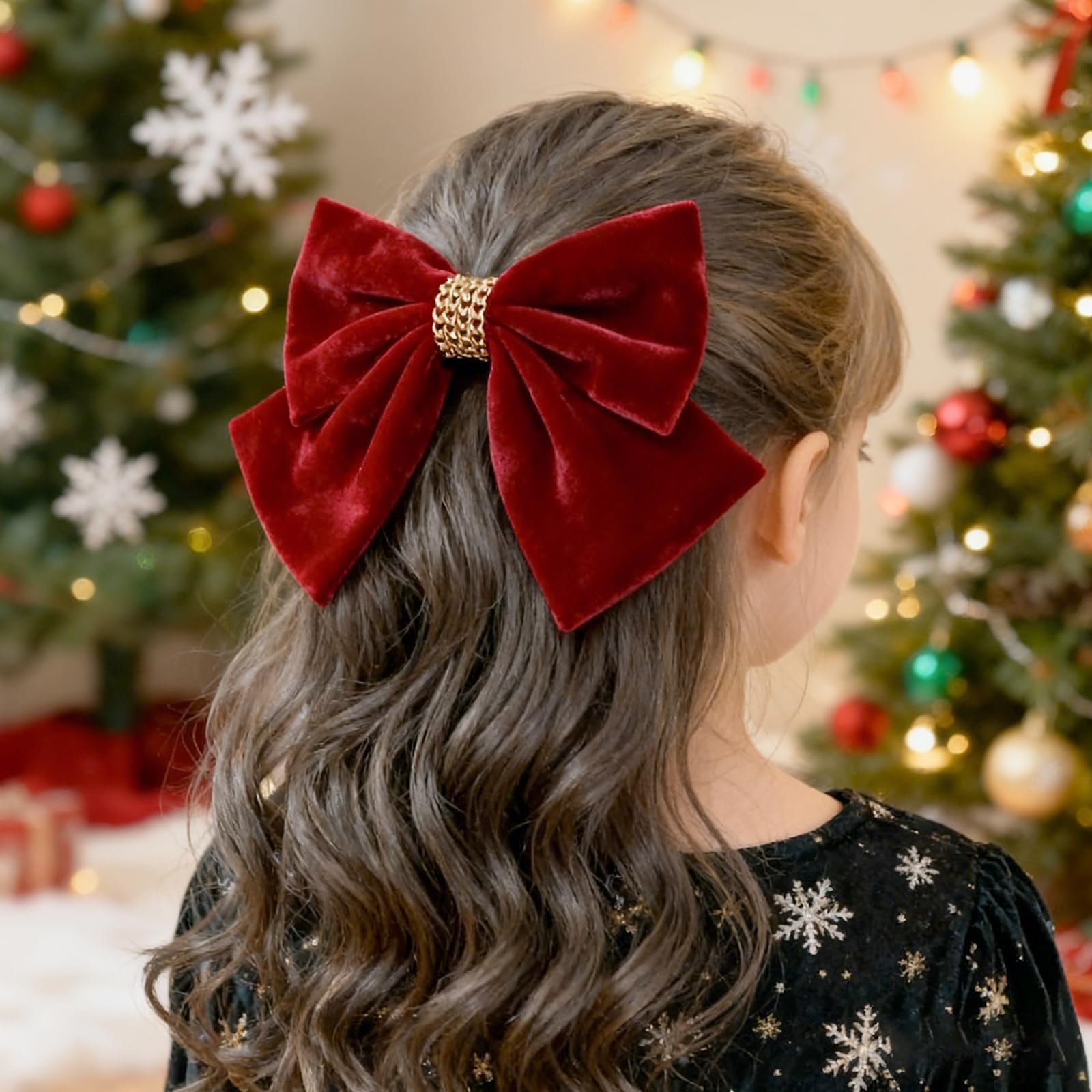 Maids to Measure - Fiocco per capelli da damigella in raso bordeaux