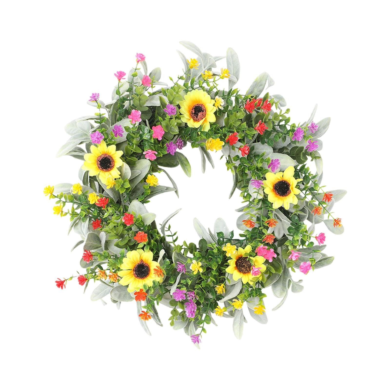 Amazon.co.jp: FashionCha 春夏のリースの造花リース。ホーム