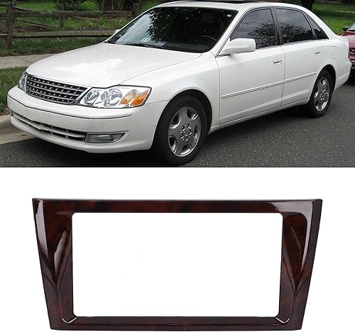 Miniatura 4 de Fydun Tablero de instalación doble DIN, ABS de caoba 2 DIN estéreo de audio Fascia Panel de fascia para coche para Avalon 2000-2004
