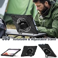 Vista 3 de DreamerX Funda para Microsoft Surface Pro 7+ Plus/Pro 7/6/5/4 de 12.3 pulgadas, funda protectora de silicona resistente resistente con mango