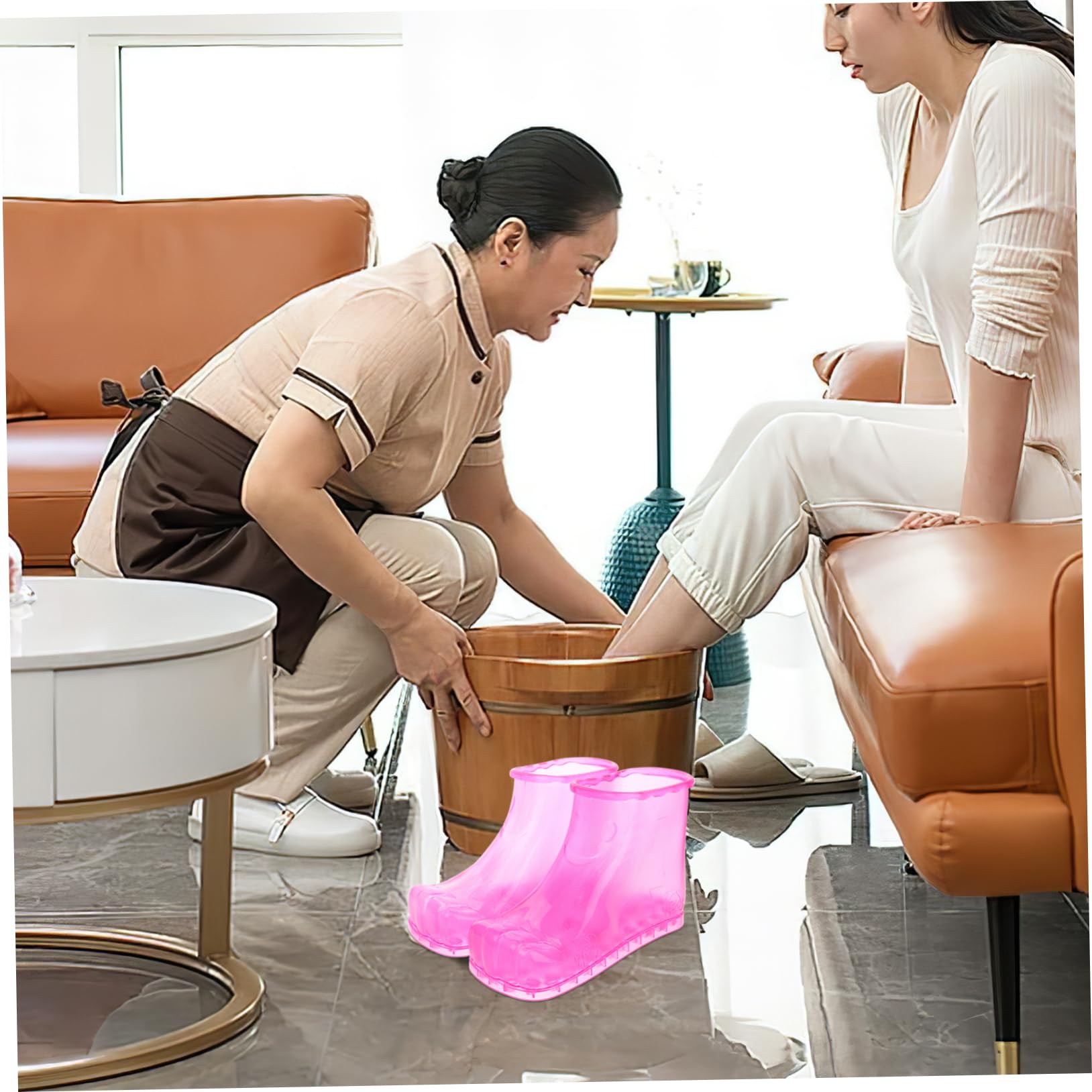 Vasca per Pediluvio Gonfiabile in PVC, Tipo Scarpe, Uso Domestico