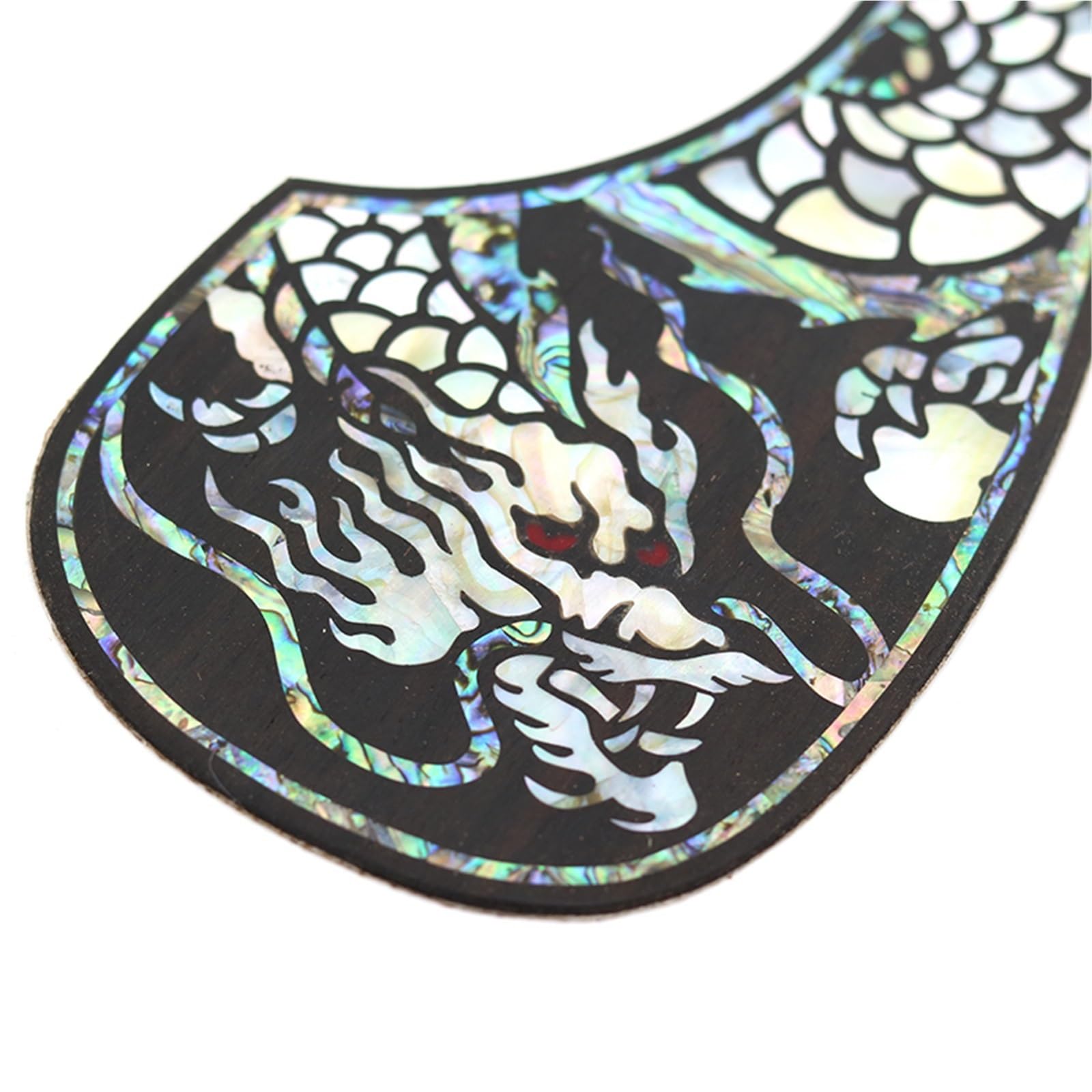 Profesjonalny Pickguard Do Gitary Akustycznej Drewniana Płytka Maskująca Akcesoria Do Gitary Fornir 41 Cali Palisander Inkrustowany Kolorowymi Muszlami