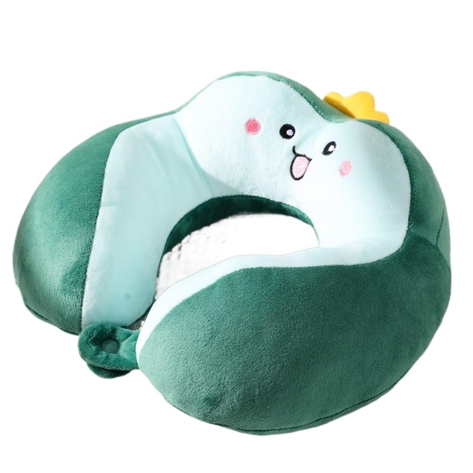 YShiuoL Neck Pillow Neck Pillow Cartoon U-shaped Pp Cotton Crystal Velvet Embroidery Car Office Nap(Elf)