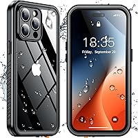 Vista 11 de SPIDERCASE Solo diseñada para iPhone 13 Pro Max, funda delgada para iPhone 13 Pro Max de 6.7 pulgadas, transparente Naranja